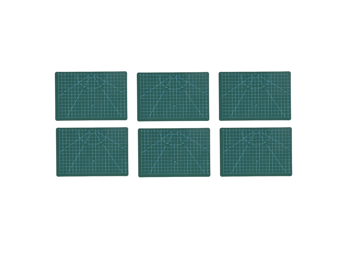 Tabua De Corte Pvc Auto Curativa Com Grade Para Artesanato Costura Quilting Diy A5 (6 Unidades)