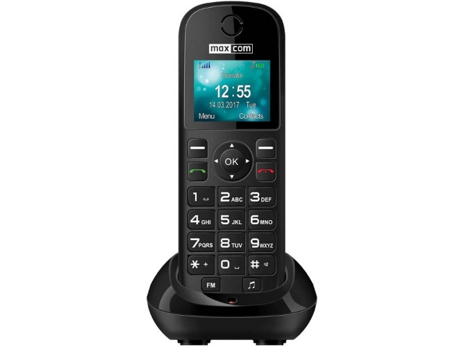 Maxcom Mm35d Dect terminal altavoz 500 entradas negro telefono inalambrico fixed phone 1.77 2g