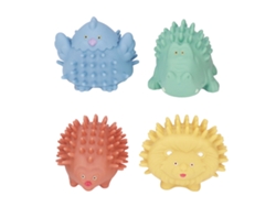 Juego De 4 Pelotas Sensoriales Texturizadas Con Sonidos, Con Forma De Animales, Para Bebés De 6 Meses En Adelante.