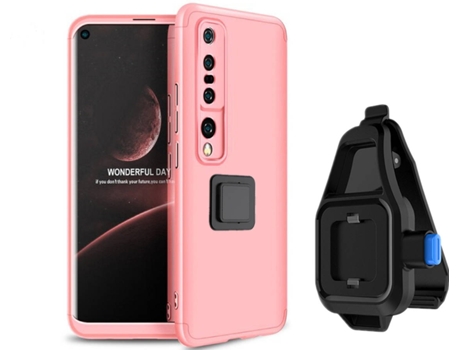 Funda Xiaomi Mi 10 Pro Slim Armor 360º con Soporte para la Cintura Rosa