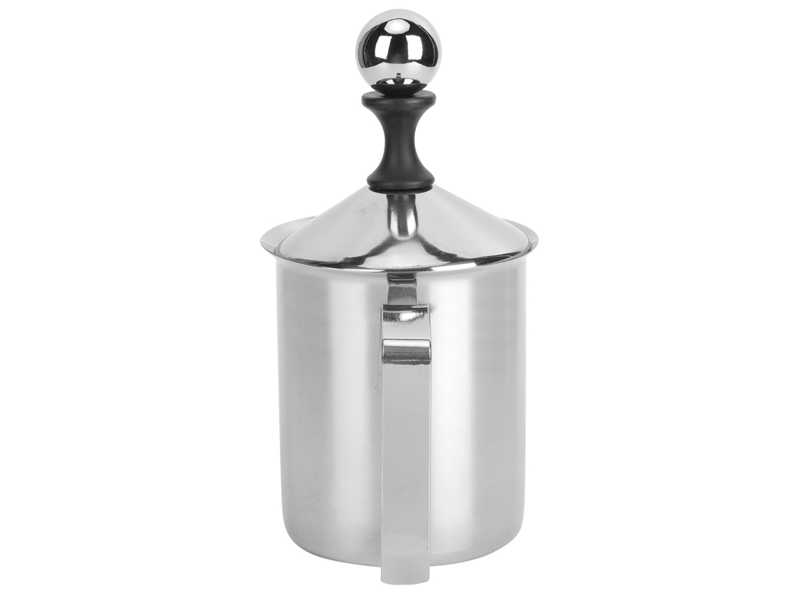 Mexedor Manual Em Aço Inoxidável 304 Com Acabamento Em Bordo, 400 Ml, Para Café Com Arte Latte.