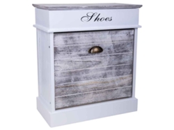 Zapateira WANDERLUST DECO (Madera - Blanco - 50 x 28 x 58 cm)