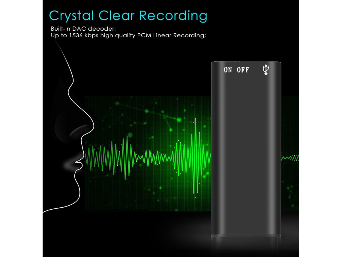 Reproductor Mp3 3 En 1 Grabadora De Voz Grabadora De Audio Digital 192kbps Wav