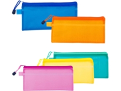 Juego de papelería de 16 piezas: estuche impermeable para lápices, estuche de malla para lápices, carpetas para documentos. SFUSHOS