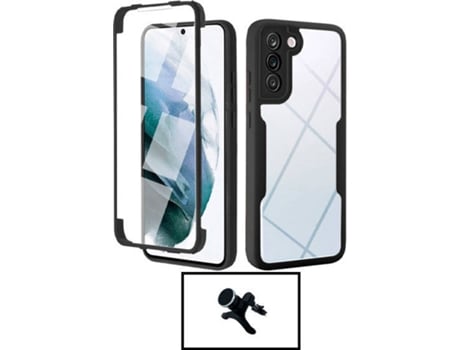 Kit Carcasa + Soporte Magnético Samsung Galaxy S22 5G G4M Negro