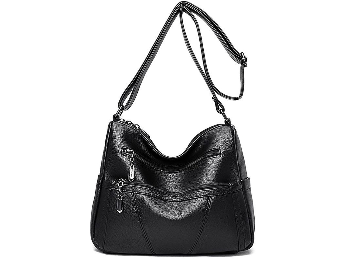 2026-bolso Cruzado Para Mujer De Cuero Sintético Suave Con Multiple Bolsillos Y Correa Ajustable