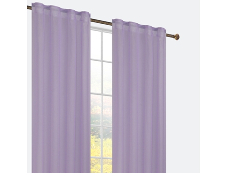 Cortina con clips ocultos 140 x 260 cm Violeta - Individual