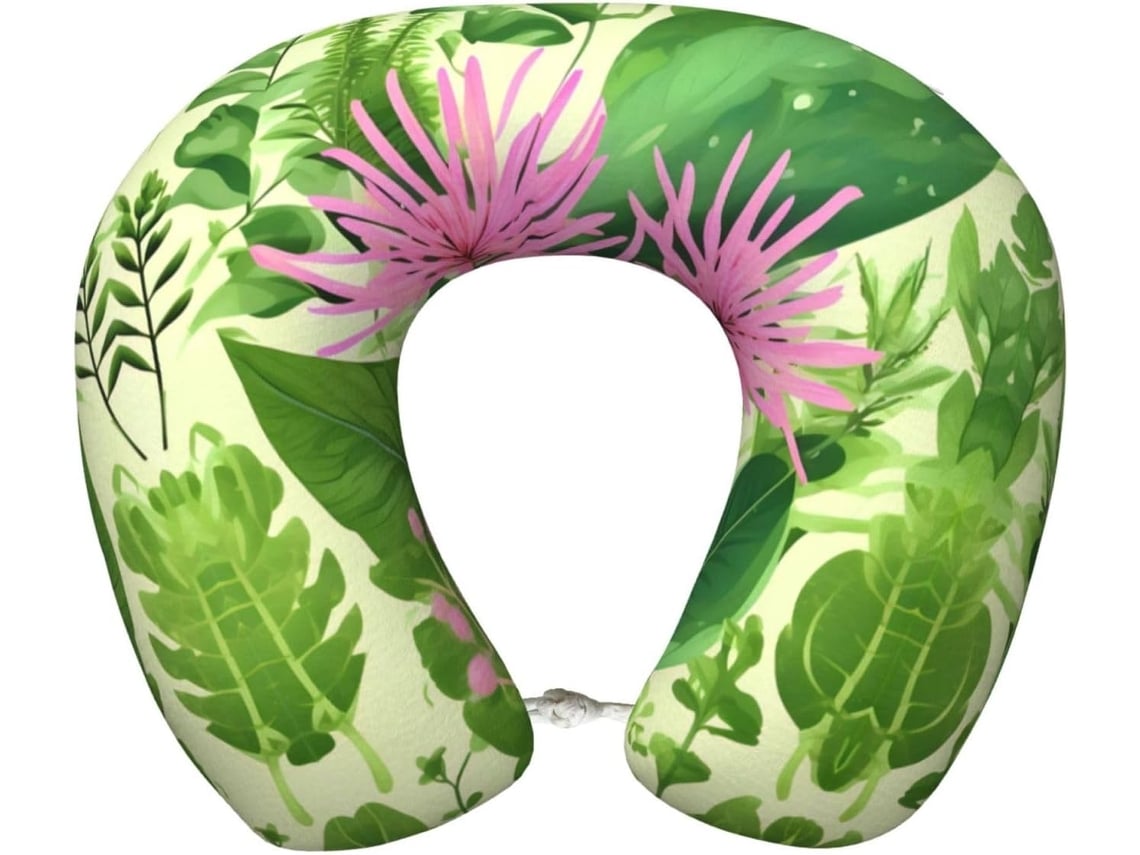 Almohada Viaje Espuma Viscoelástica Poliéster, Felpa Fácil Soporte, Ajustable Plegable: