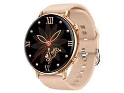Reloj inteligente Yizhood para mujer con llamadas Bluetooth, monitorización deportiva, monitorización de salud y podómetro (rosa)