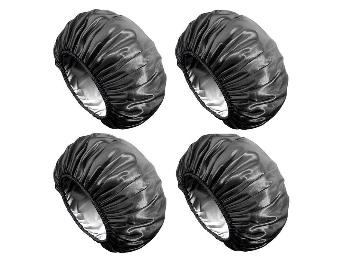 Gorro De Ducha Impermeable Reutilizable De Dos Capas De Gran Tamaño Para Hombres Y Mujeres Con Cabello Largo.