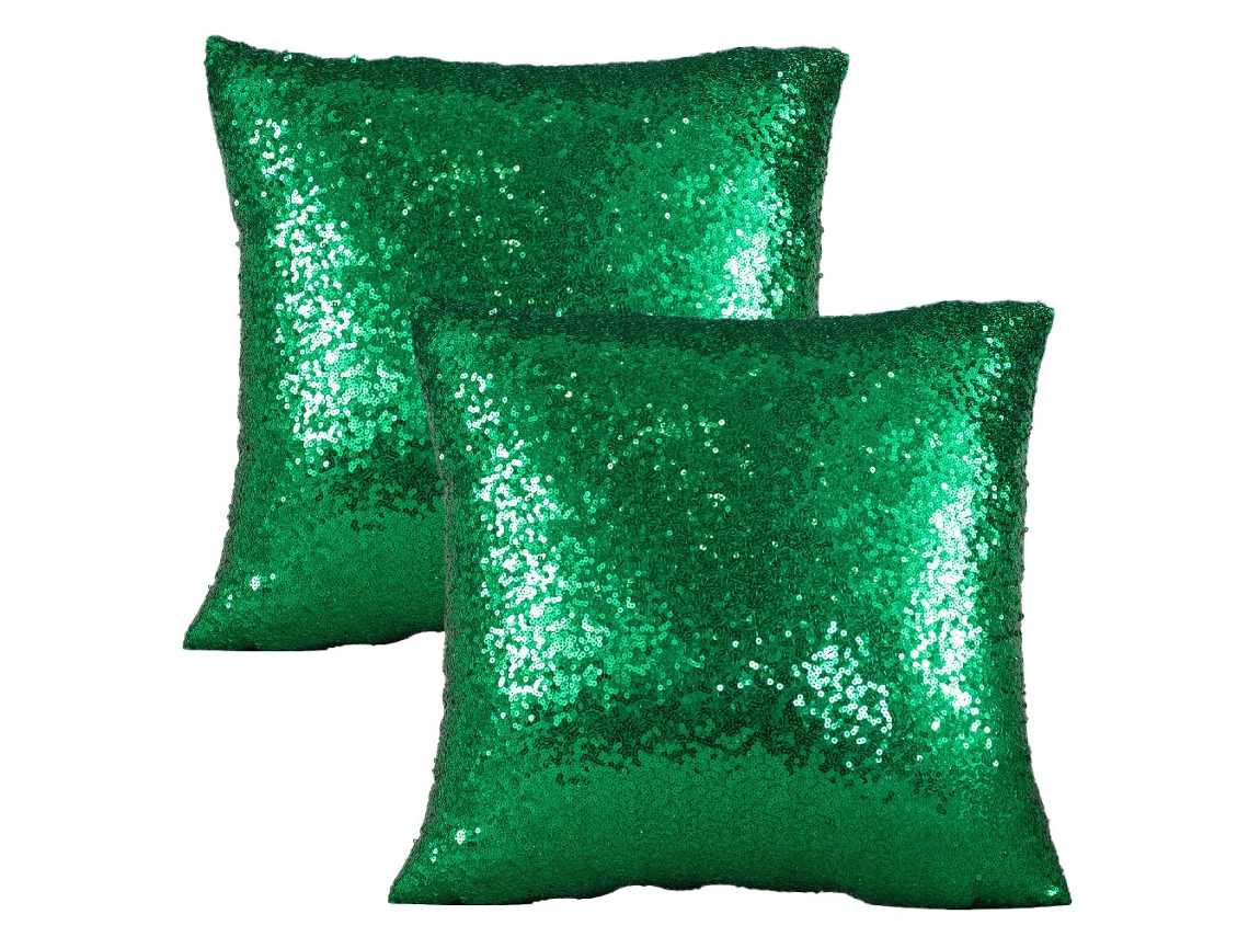 Fundas Decorativas Para Cojín - 2 Piezas Con Lentejuelas