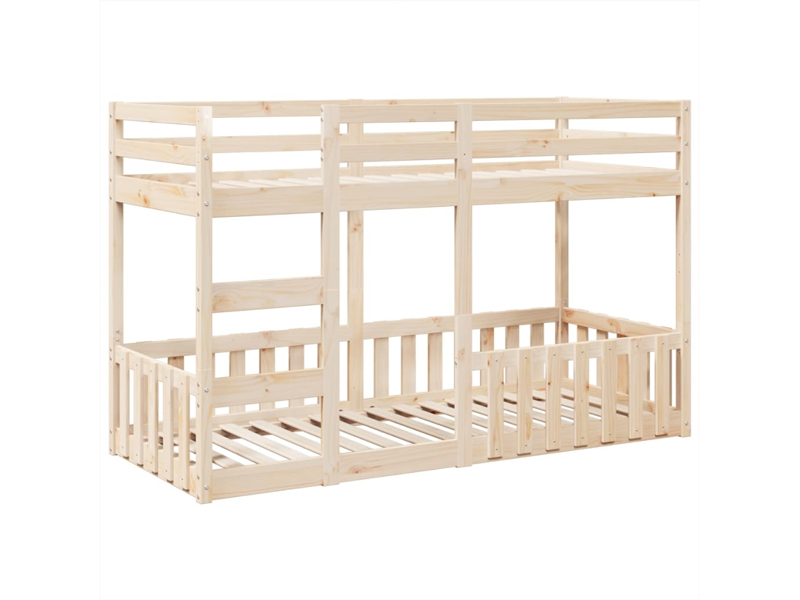 Litera 75x190 cm Madera Maciza De Pino Dkd Home Decor
