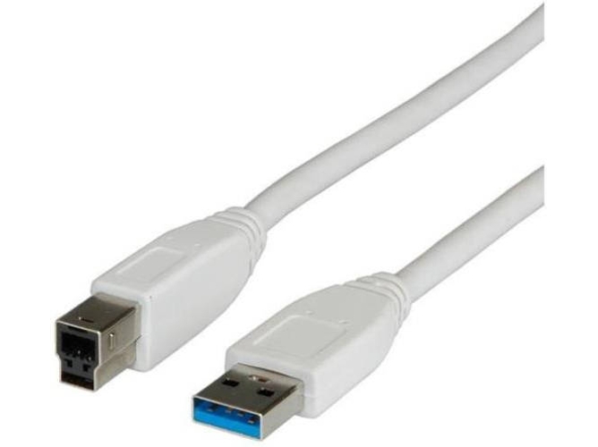 Cable USB NILOX USB A/USB B 0.8 m Macho/Macho Gris