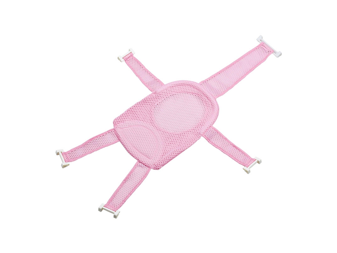 Asiento De Baño Para Bebé, Hamaca Ajustable, Portabebés, Cuna De Malla, Rosa