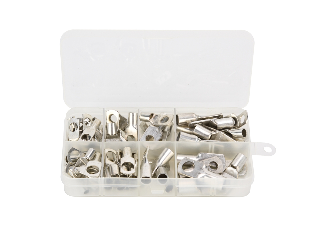 Kit De 60 Terminales De Anillo De Cobre Sc6-sc25 Para Conectores De Cables Eléctricos