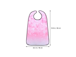Babero Lavable Para Adultos Mayores, Reutilizable, Protector De Ropa, Impermeable, Para Comer