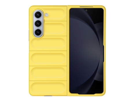 Funda para Samsung Galaxy Z Fold 5 AVIZAR Silicona Amarillo