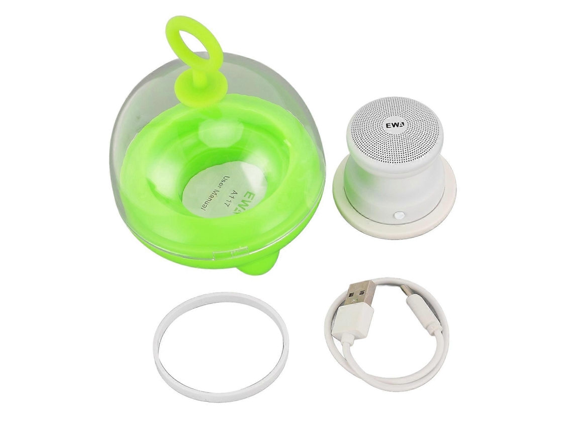 Mini altavoz portátil con base magnética, sonido potente, compacto, impermeable para acampar, blanco Chennnls