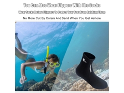 Calcetines De Neopreno De 2 Mm Antigoteo Para Buceo, Cálidos, Para Hombre Y Mujer, Botas De Buceo Para Deportes Acuáticos, Color Negro.