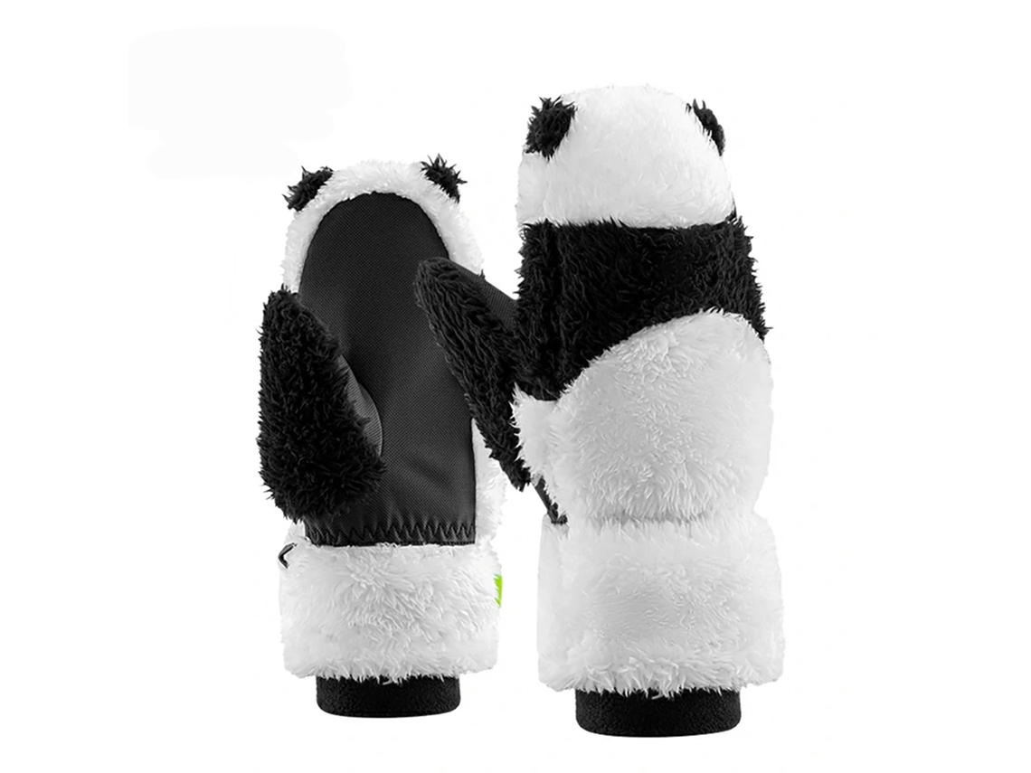 Rękawiczki Narciarskie Panda Dla Dzieci I Dorosłych Rozmiar S Czarne/białe QUNATURA