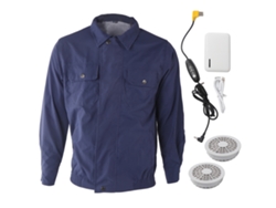 Chaqueta azul de verano con ventilador USB, talla S/M