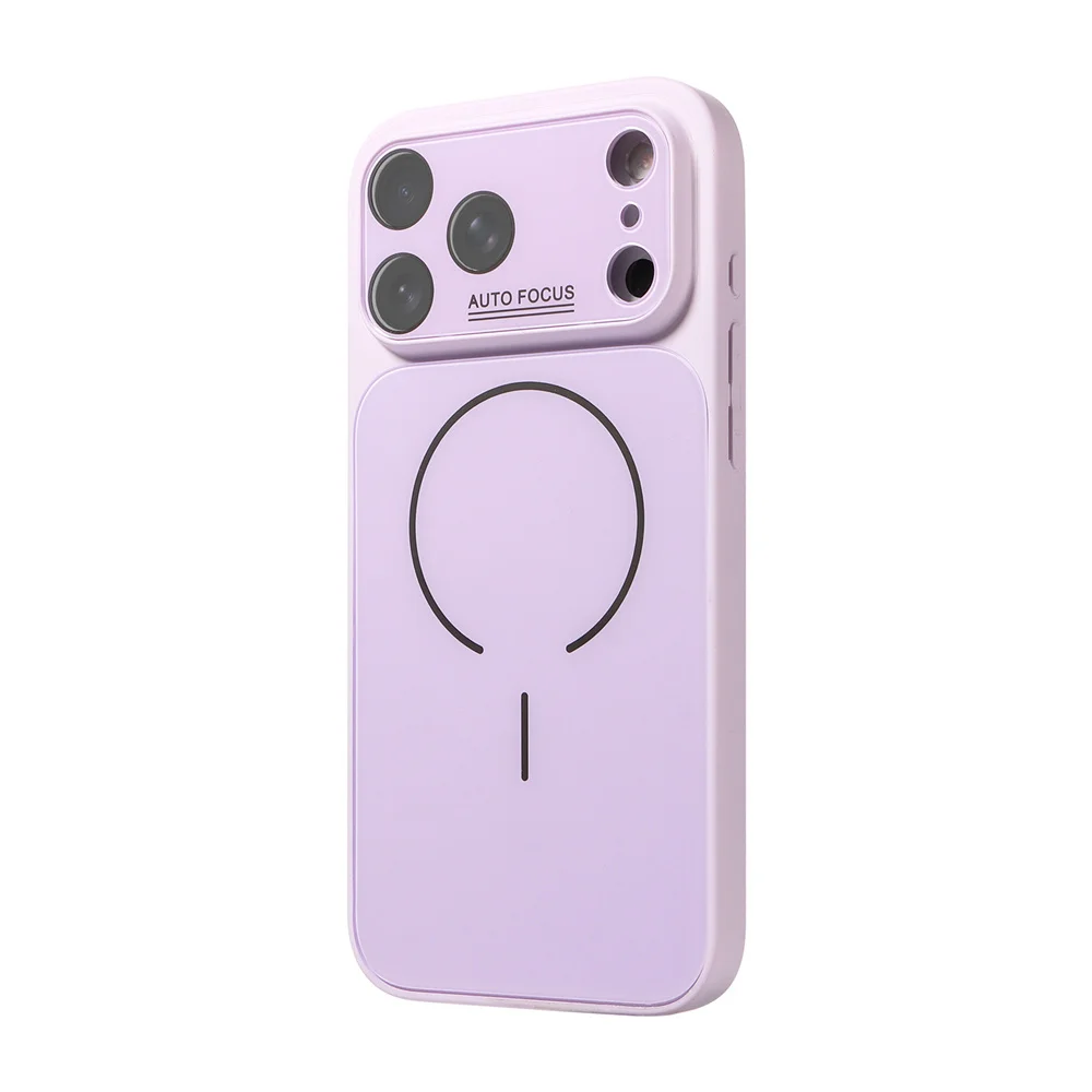 (iphone 15 Plus, Morado) Funda Protectora Magnética Magsafe Para Iphone, Compatible Con Carga Inalámbrica.