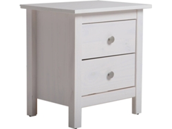 Mesa de Noche VS VENTA-STOCK Betty Blanco (46 x 35 x 49 cm - Pino )