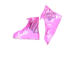 Cubrezapatos De Lluvia Reutilizables De Pvc Antideslizantes En Color Rojo Perla
