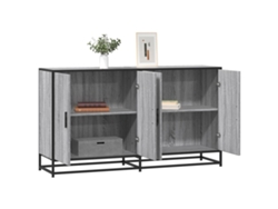 Aparador | Mueble De Comedor | Buffet Madera De Ingeniería Gris Sonoma 134x35x76 Cm Wsd57830