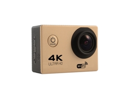 Cámara de acción Digitallab Mini, inalámbrica, Wi-Fi, inteligente, HD 4K, resistente al agua (dorada)