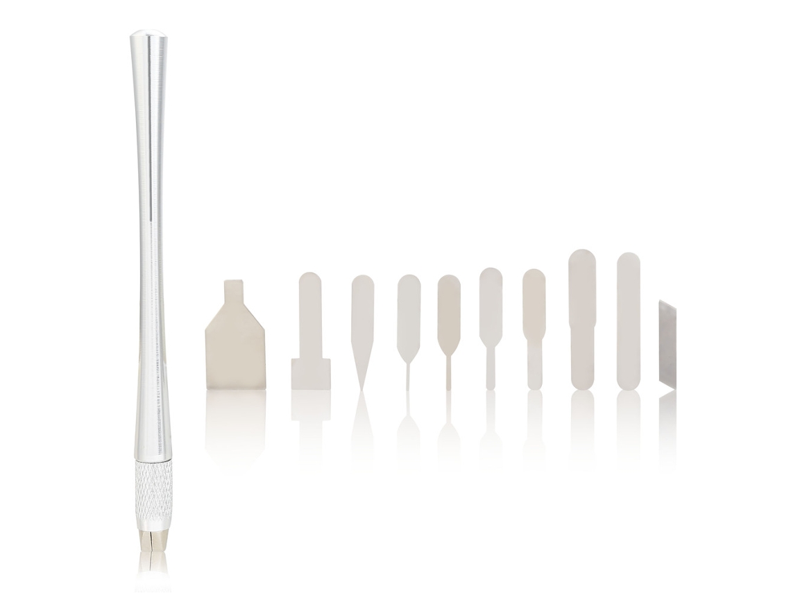Conjunto De Herramientas De Desmontaje De Cpu Para Apple Phone, 10 Piezas, Cuchillo De Desmontaje De Chip Ic De Cpu De Placa Madre, Conjunto De Cuchillas A5 A6 A7 A8 A9a Con Mango