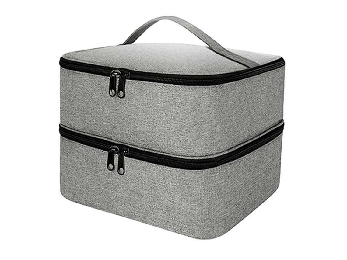Bolsa organizadora de esmaltes de uñas con capacidad para más de 30 botellas y luz. Bolsa doble para guardar esmaltes de uñas. Ly Ebike