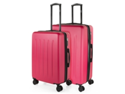 Juego De Maletas Rígidas Abs SKPAT Lisboa fucsia (50X74x30 Cm - 97L)