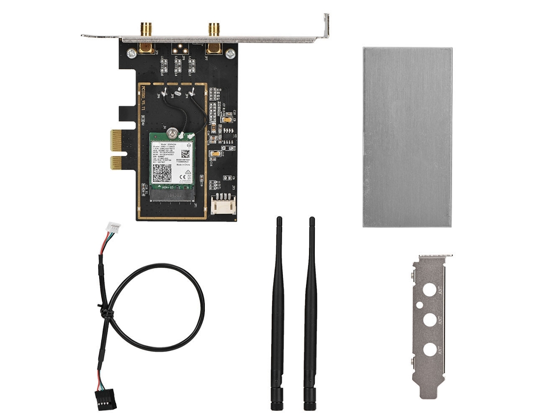 Tarjeta De Red Pcie Bluetooth 5.0 Con Antena Para Intel Ac 9260ngw Pc De Escritorio Windows 10