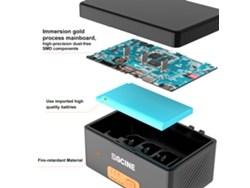 Caja De Carga Zgcine Ps-r30pro Para Micrófono Inalámbrico Rode Wireless Go I/go Ii, Batería De Gran Capacidad, Carga Rápida Usb-c Pd