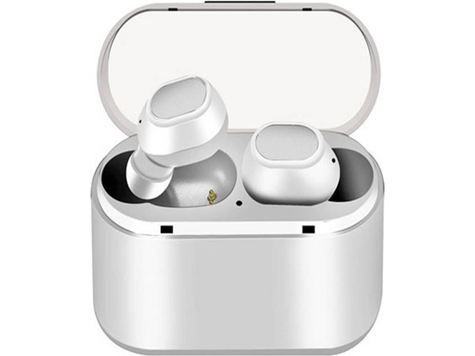 Auriculares Bluetooth True Wireless D&Z Sports (In Ear - Micrófono - Blanco)