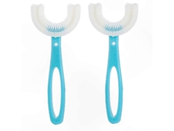 Conjunto Com 2 Escovas De Dente Infantis Em Formato De U, 12,5 Cm