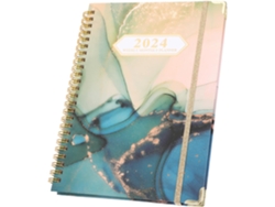 Agenda Slowmoose Multifuncional con Páginas Divididas, Reuniones/Viajes.