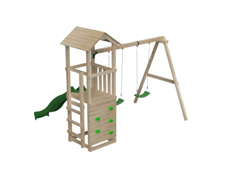 Parque Infantil Masgames Carlit L Techo de Madera MASGAMES OUTDOOR GAMES