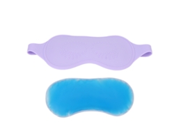 Parche De Ojos De Gel Reutilizable Ajustable Para Calor Y Frío Alivia Fatiga Suave Silicona Morado