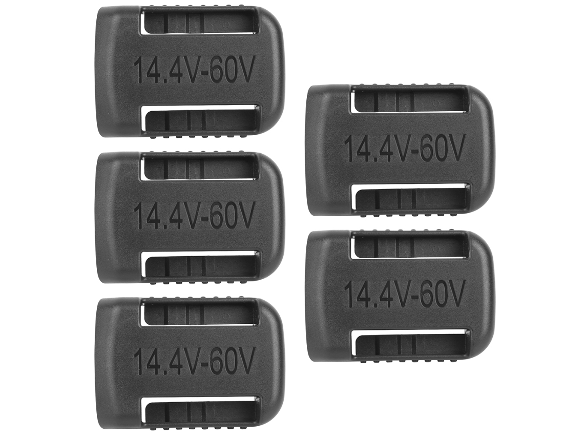 Soporte Para Baterías Con Ranuras 18-60v Moldeado Por Inyección De Abs 5 Piezas