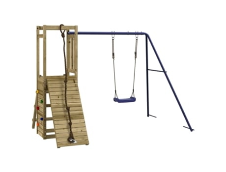 vidaXL Parque infantil de exterior madera de pino impregnada