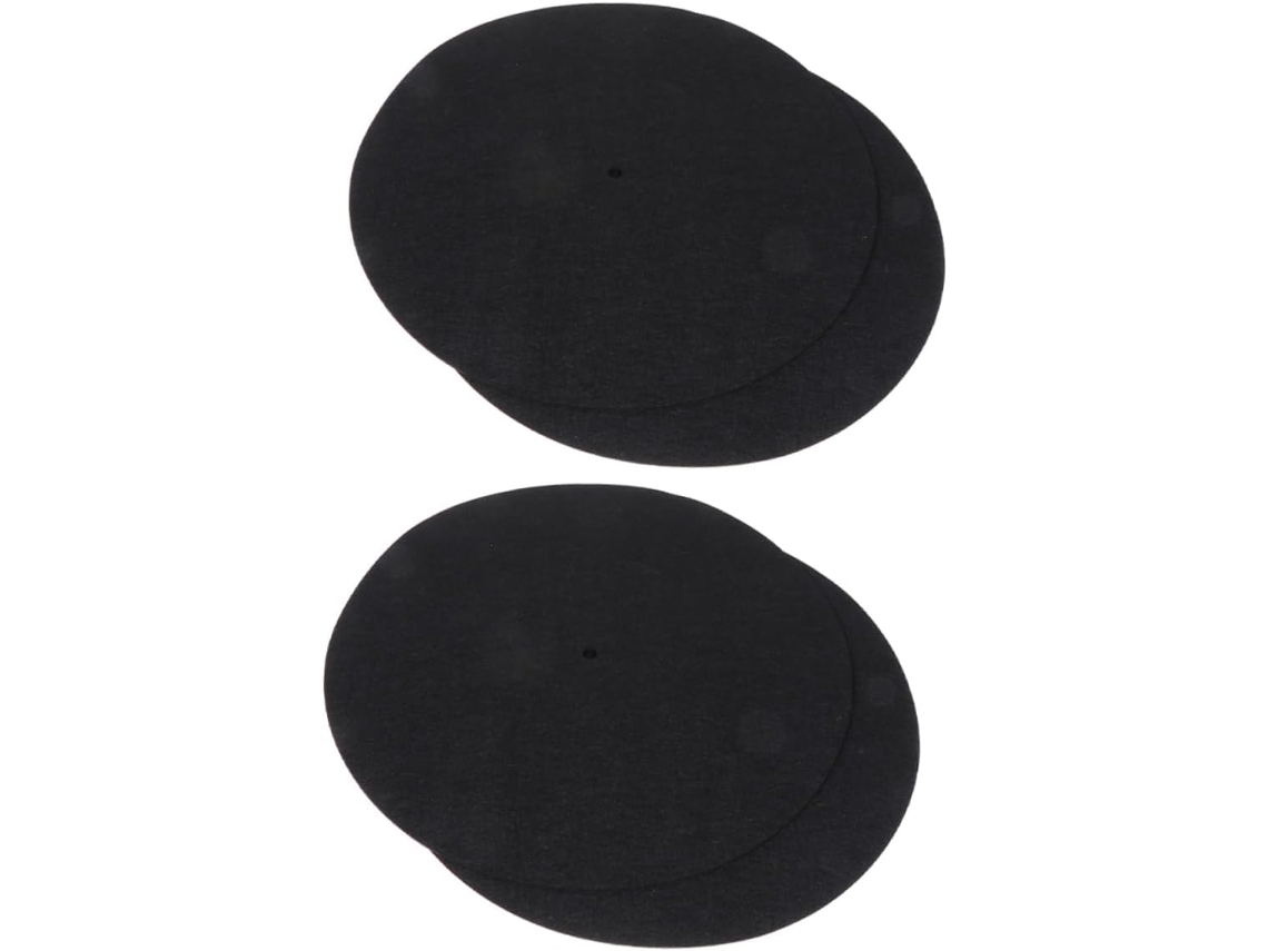 Juego De 4 Alfombrillas Protectoras Para Discos De Vinilo, Material Antiestático.
