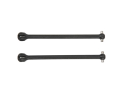 Eje de transmisión de acero Qukaim RC para coches Arrma 1/7 y 1/8 (2 unidades, CVD delantero y trasero, Blackvayotoy)