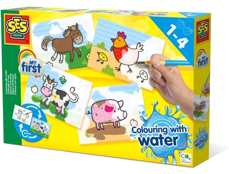 Juego Criativo IZIPLAY Mi Primer kit de Pintura con água Animales Quinta (Edad Minima: 12 meses)