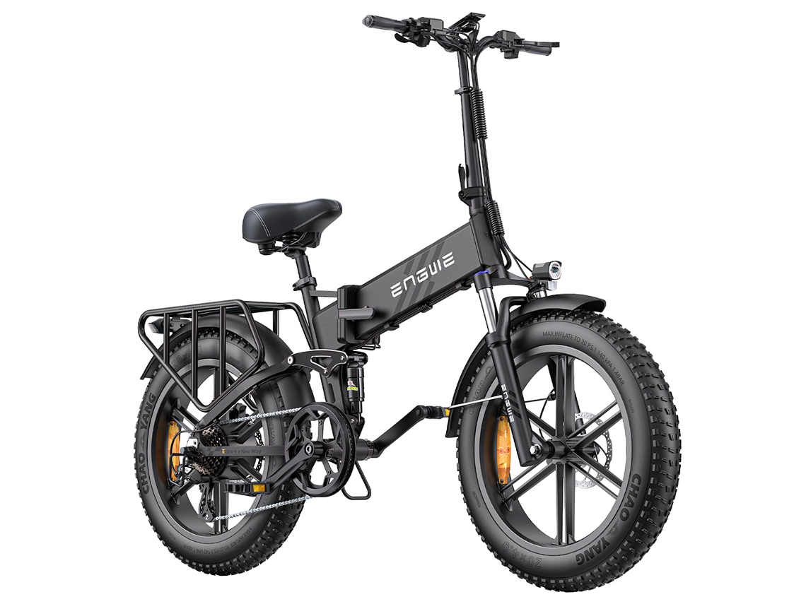 Bicicleta eléctrica ENGWE ENGINE Pro 2.0 75Nm Torque 25km/h Shimano 8 velocidades Negro
