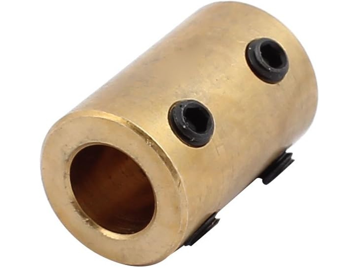 Acoplamiento De Rueda De Robot De Latón Con Orificio De 5 Mm A 8 Y Tornillos De Fijación (459f32f...