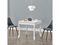 Mesa de Comedor [EN.CASA]  (Blanco - MDF, Plástico - 80 x 80 x 76 cm)