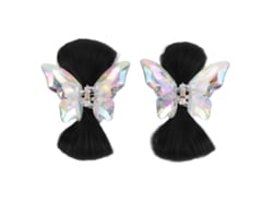2 Pcs Pinzas De Peluca Con Moño Decorativo Para Mujeres Y Niñas