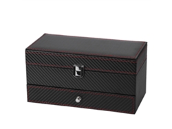 Caja Organizadora Doble Para Joyas: Relojes, Pendientes, Anillos, Pulseras Y Collares.